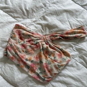 SHEIN Floral Print Top with Knot Detail